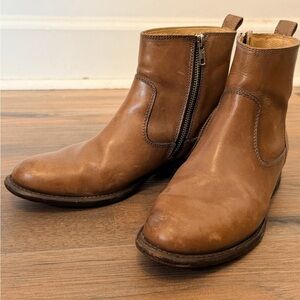 FRYE Danielle Brown Leather Short Ankle Boots Women’s 7.5